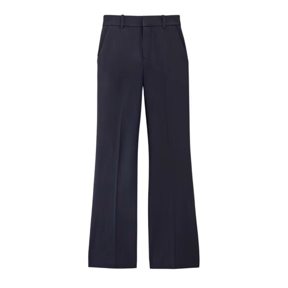 Everlane The Bi-Stretch Flare Pant Navy Blue Sz 4 Trouser Dress Pants Work - Picture 3 of 10